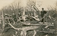 Picture of Lighting strike in Wootton 1907 